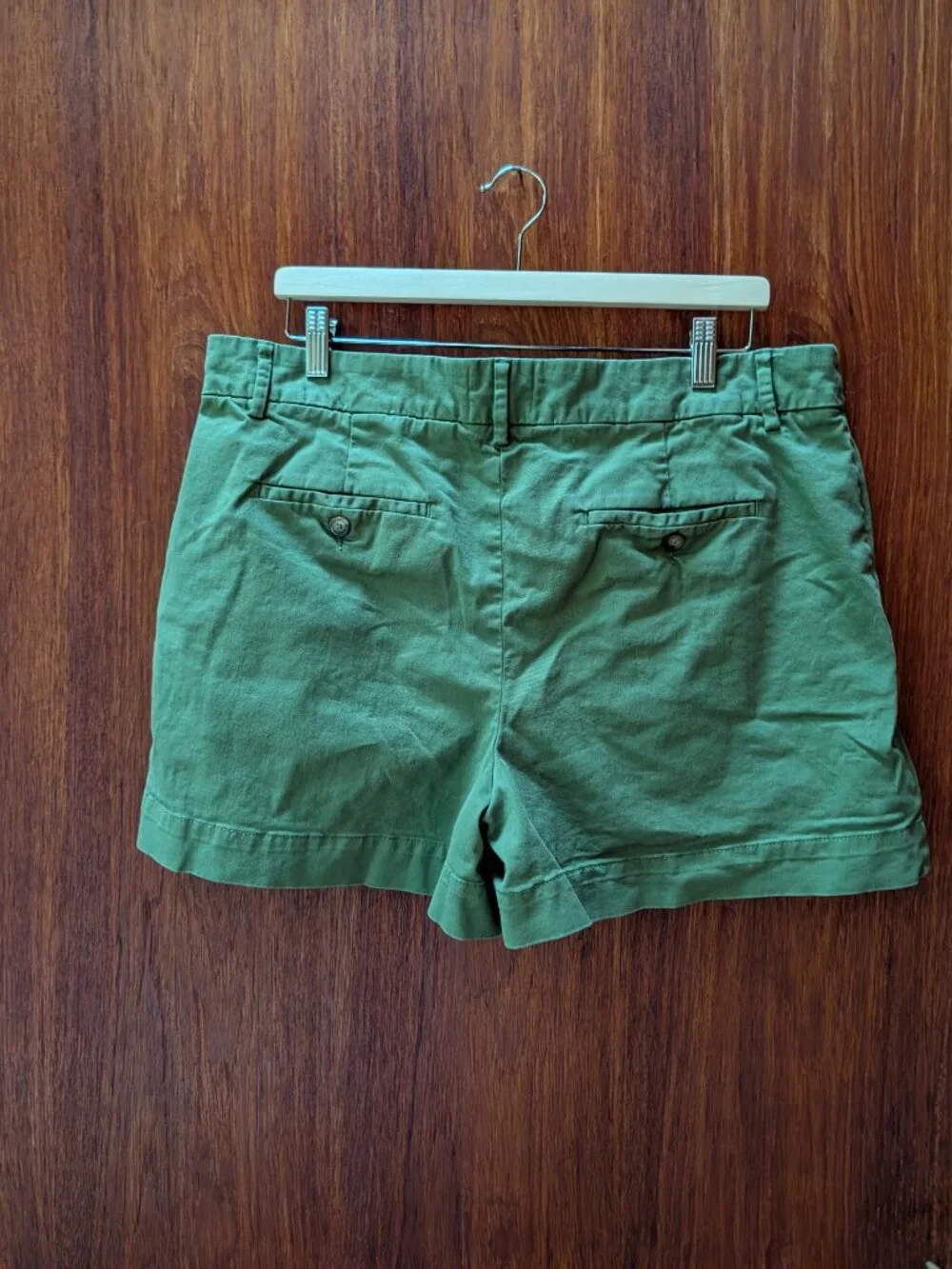 Sézane Maelan Split Waist Shorts Light Olive Green Size 46 / 14
